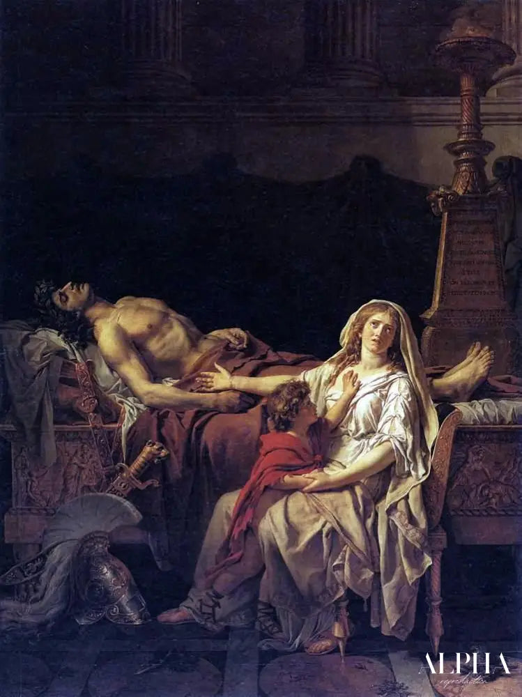 Andromaque pleurant Hector - Jacques-Louis David - Reproductions de tableaux et peintures haut de gamme