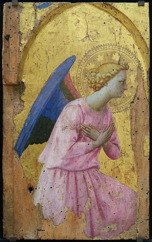 Ange, vendt mot høyre - Fra Angelico

Source:
Ange en adoration, tourné vers la droite - Fra Angelico