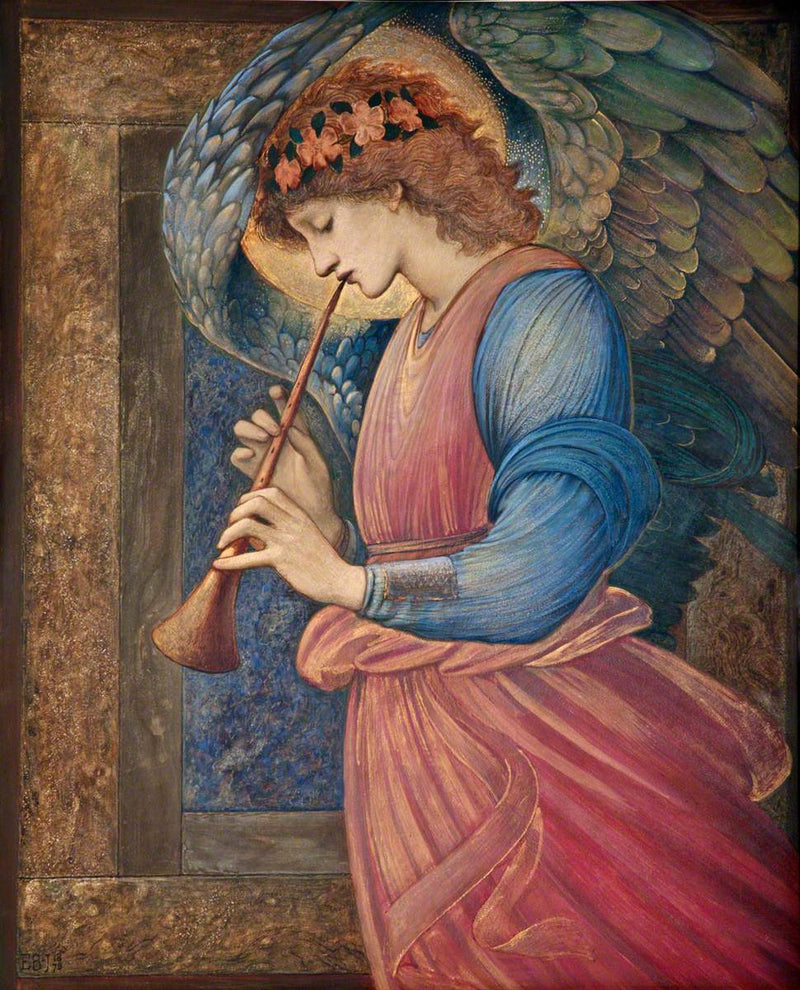 Ange som spiller fløyte - Edward Burne-Jones