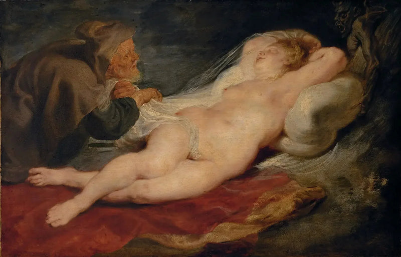 Angélique og eremitten - Peter Paul Rubens