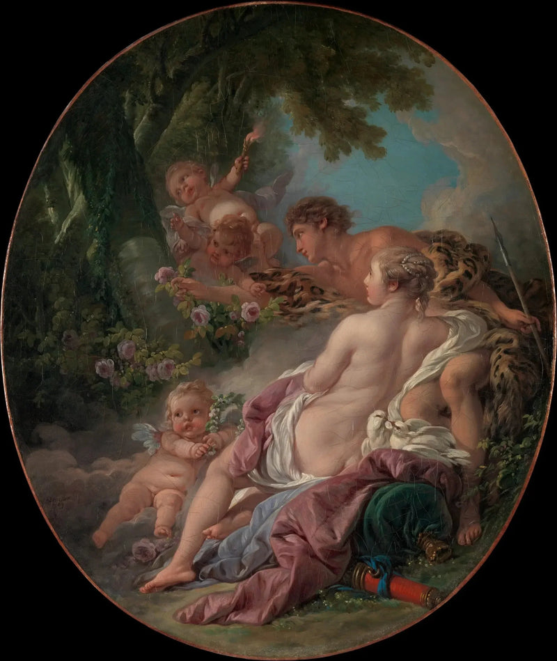 Angélique og Médor - François Boucher