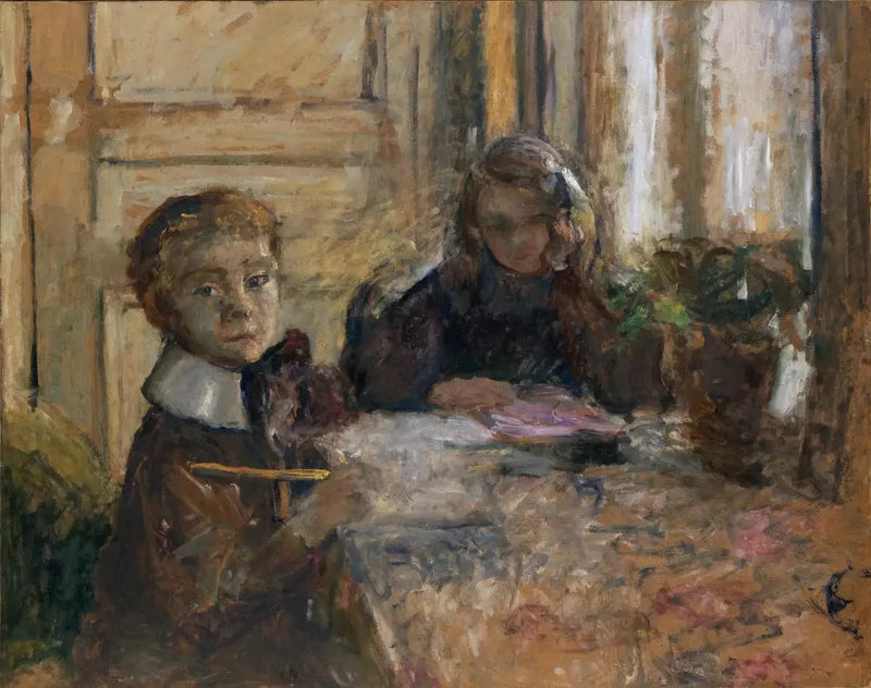 Annette og Jacques Roussel gjør sin plikt - Édouard Vuillard