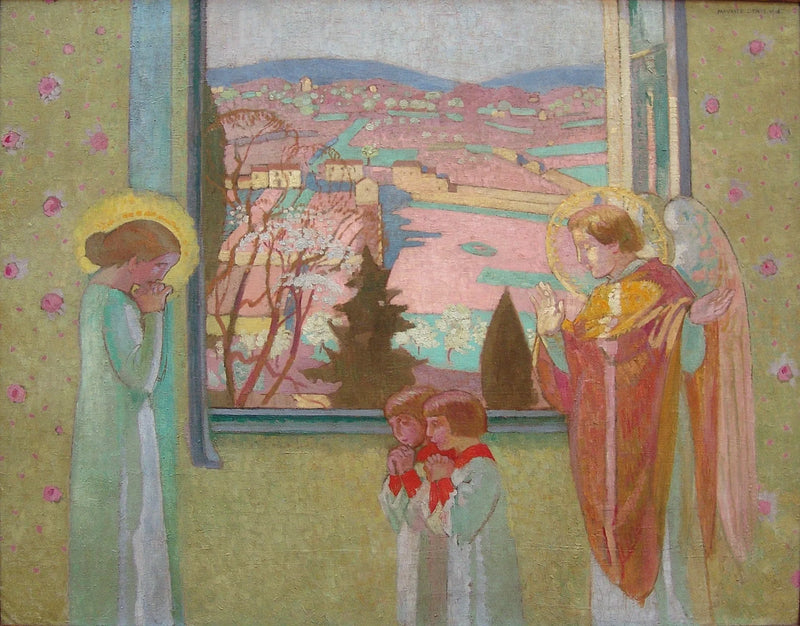 Annonsering ved vinduet i Prieuré - Maurice Denis