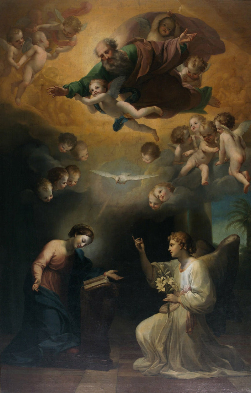 Bebudelsen til Maria - Anton Raphael Mengs