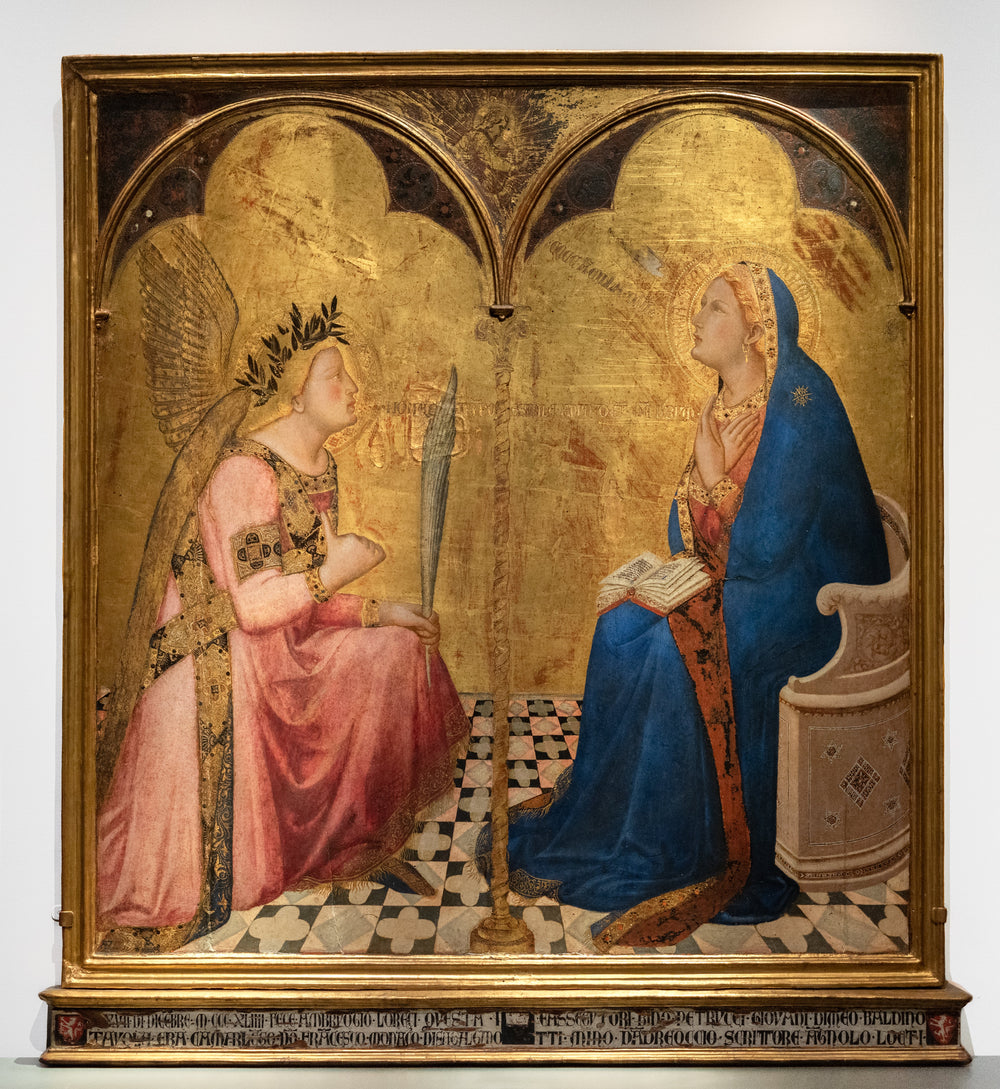 Annonciation - Ambrogio Lorenzetti image 1 reproduction artisanale de tableau