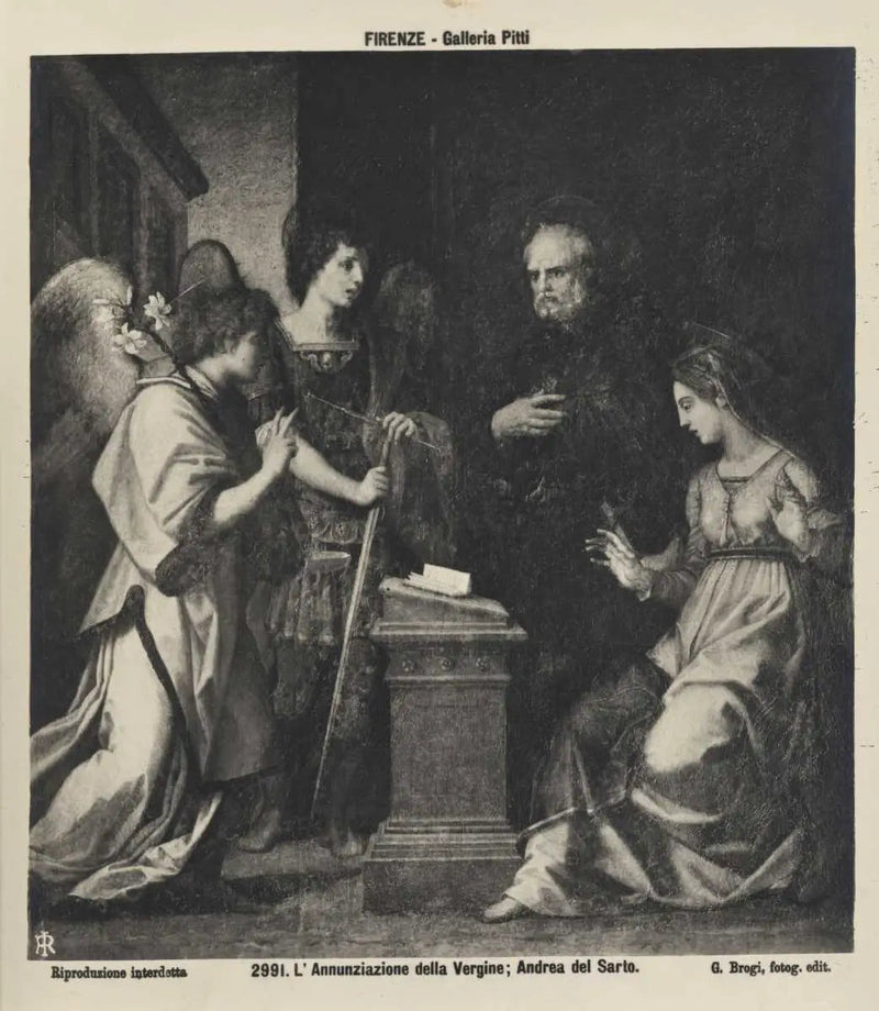 Bebudelsen med de hellige Mikael ærkeengelen og Gozzoli - Andrea del Sarto