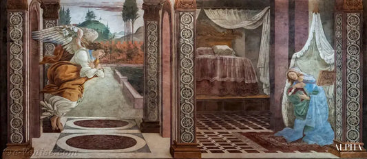 Annonciation pour S.Martino - Sandro Botticelli - Reproductions de tableaux et peintures haut de gamme