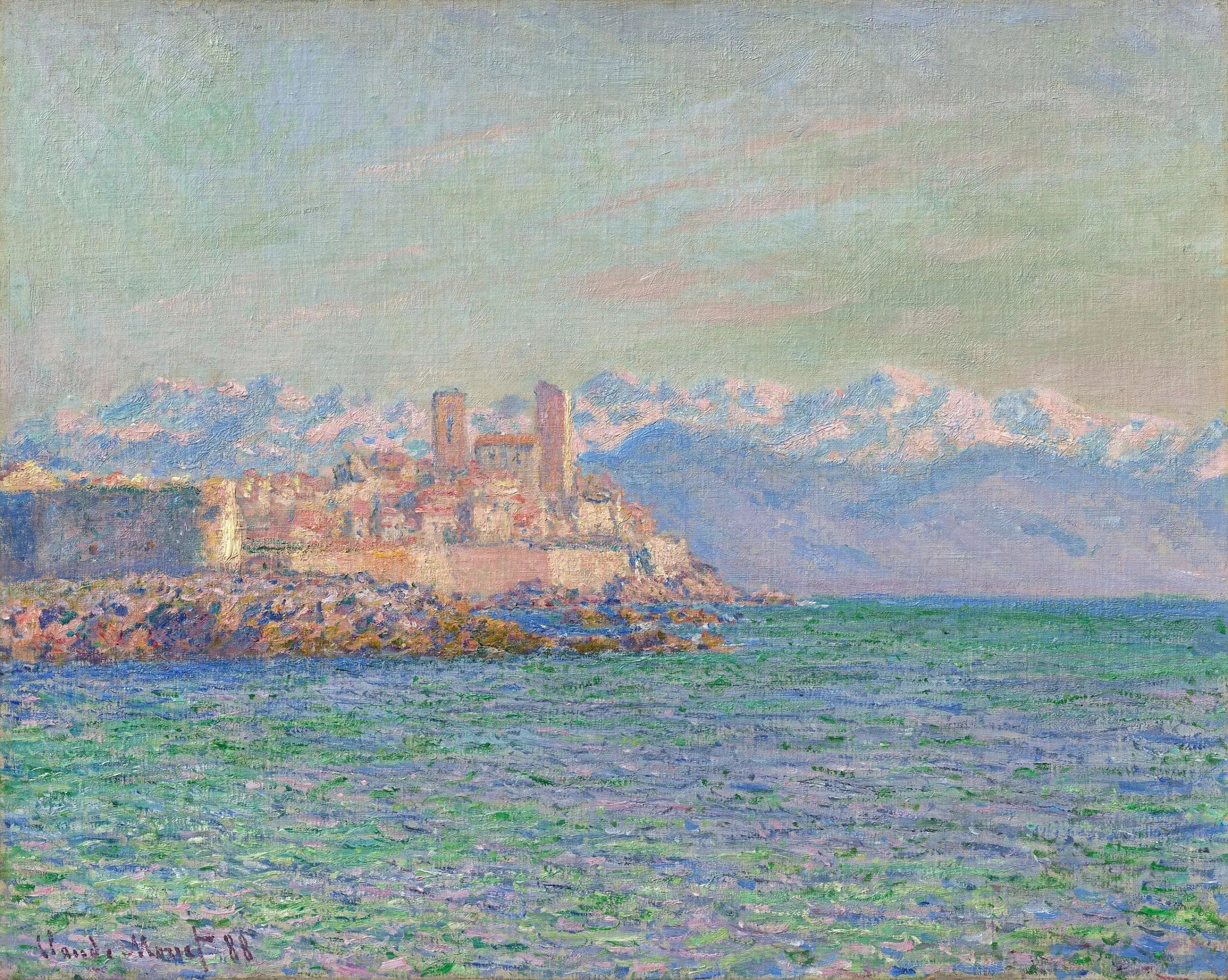 Reproduction du tableau « Antibes, le fort - Claude Monet » par Alpha Reproduction en peinture à l’huile