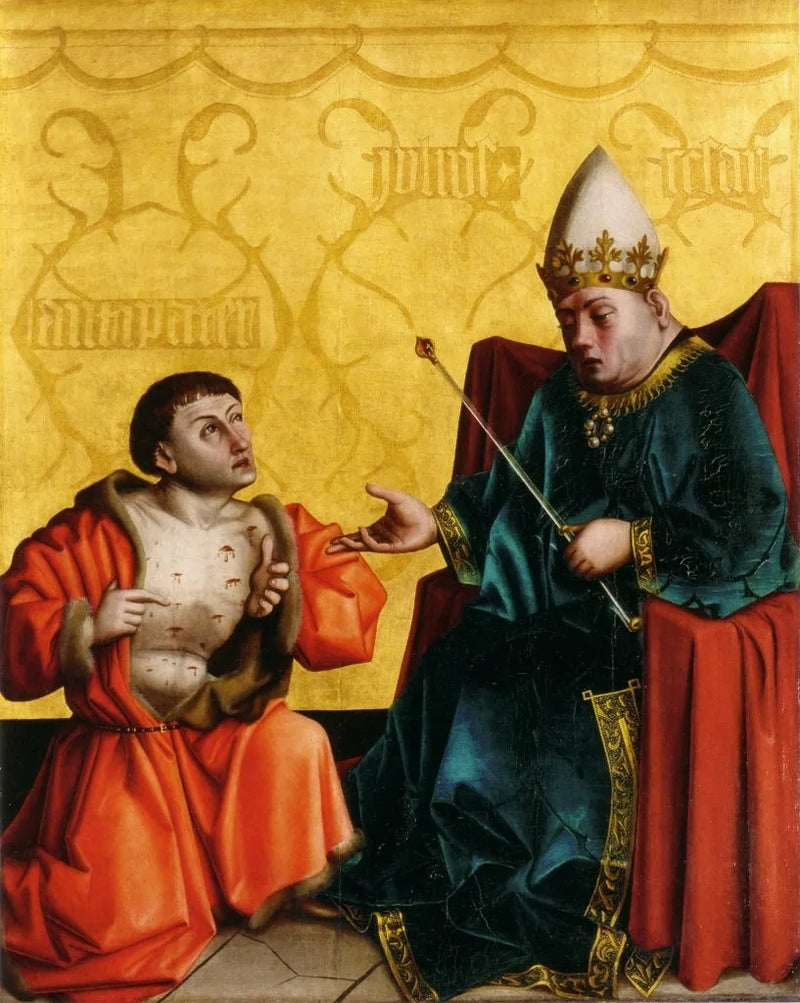 Antipater foran Julius Cæsar - Konrad Witz