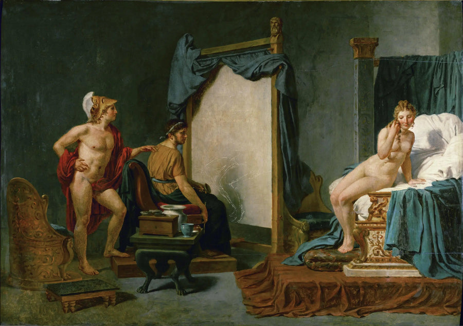 Apelles maler Campaspe i nærvær av Alexander - Jacques-Louis David