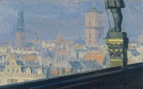 Oversikt over Københavns Rådhus - Peder Severin Krøyer