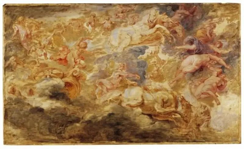Apollon i solens vogn - Peter Paul Rubens