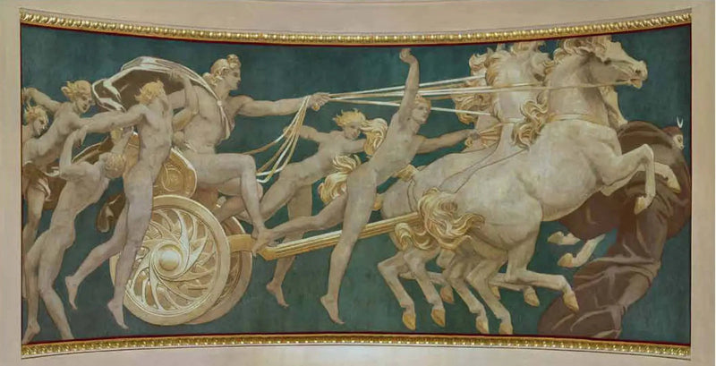 Apollon i sin vogn med timene - John Singer Sargent