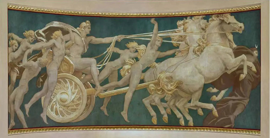 Apollon i sin vogn med timene - John Singer Sargent