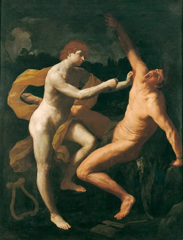 Apollon som flår Marsyas - Guido Reni