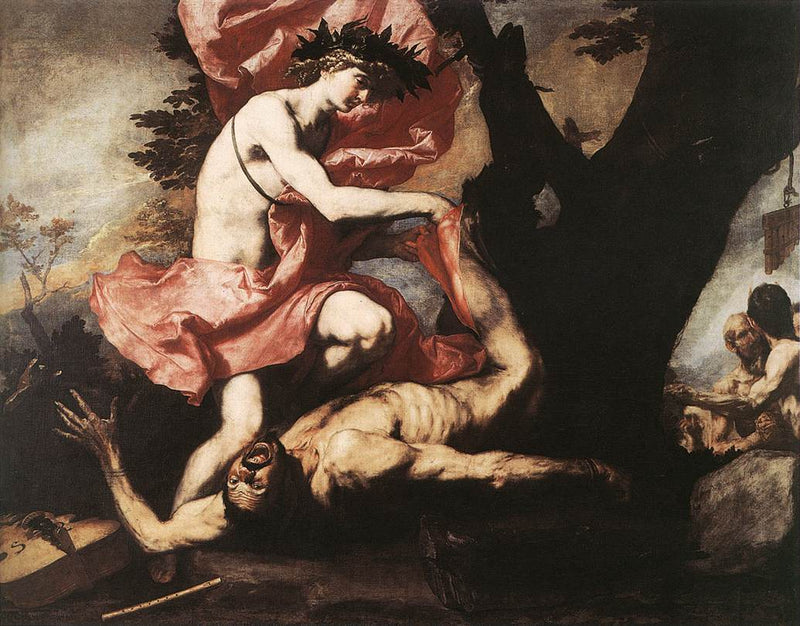 Apollon skreller Marsyas - Jusepe de Ribera