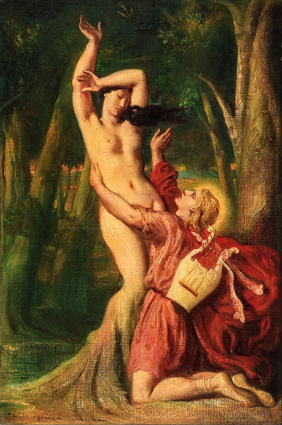 Apollon og Daphné - Théodore Chassériau