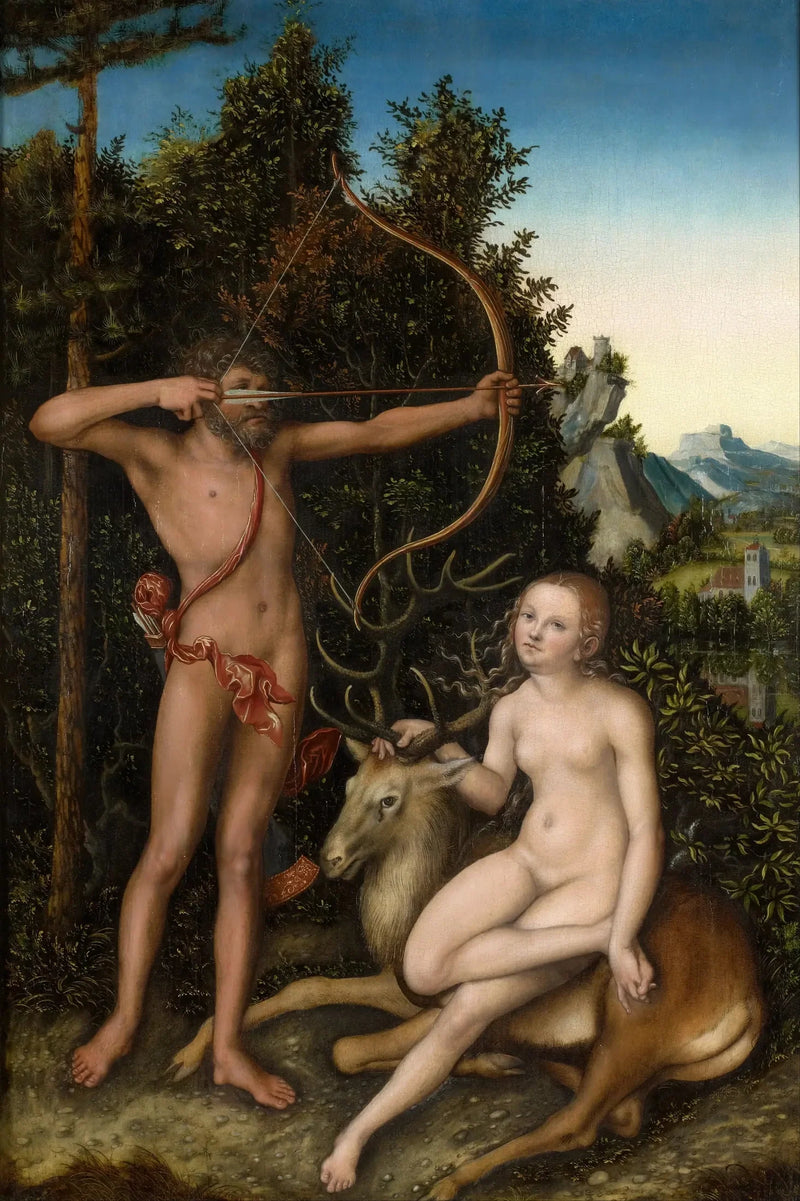 Apollon og Diana - Lucas Cranach den eldre