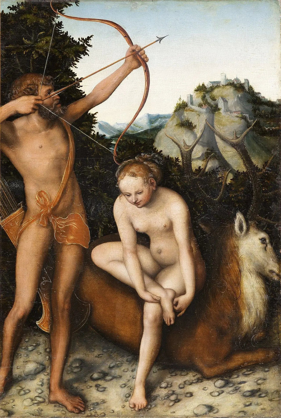 Apollon og Diana - Lucas Cranach den eldre