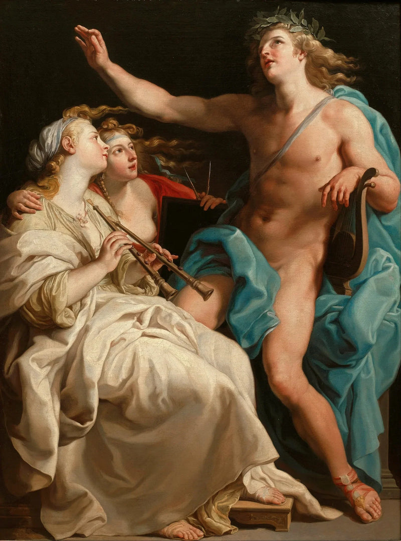 Apollon, Euterpe og Urania - Pompeo Batoni