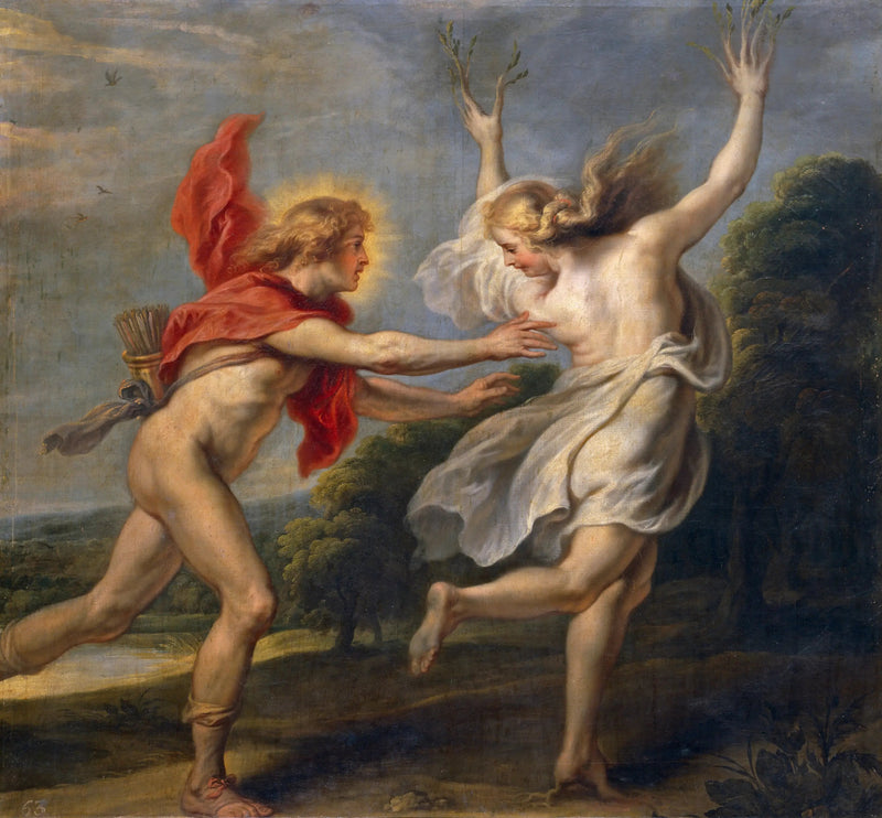 Apollon jager Daphné - Peter Paul Rubens
