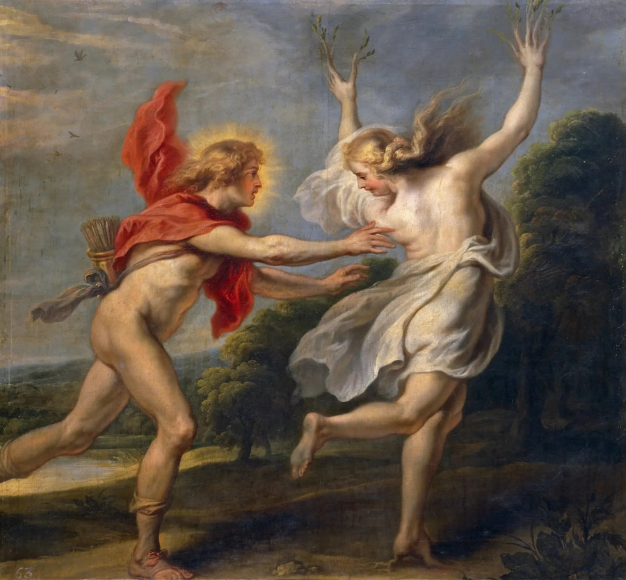 Apollon jager Daphné - Peter Paul Rubens