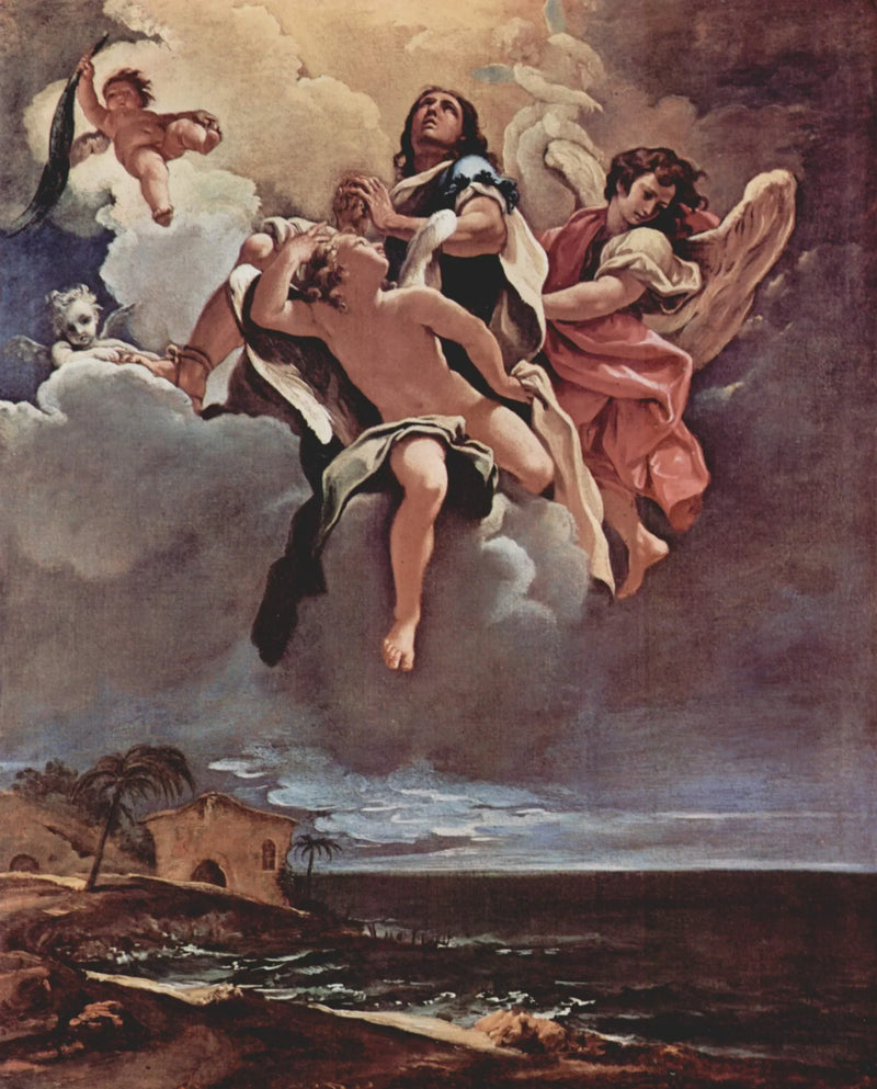 Apoteose av en salig - Sebastiano Ricci