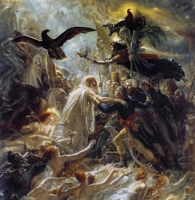 Høytid for de franske heltene som døde for fedrelandet under frihetskrigen - Anne-Louis Girodet

Source:
Apothéose des héros français morts pour la patrie pendant la guerre de la liberté - Anne-Louis Girodet