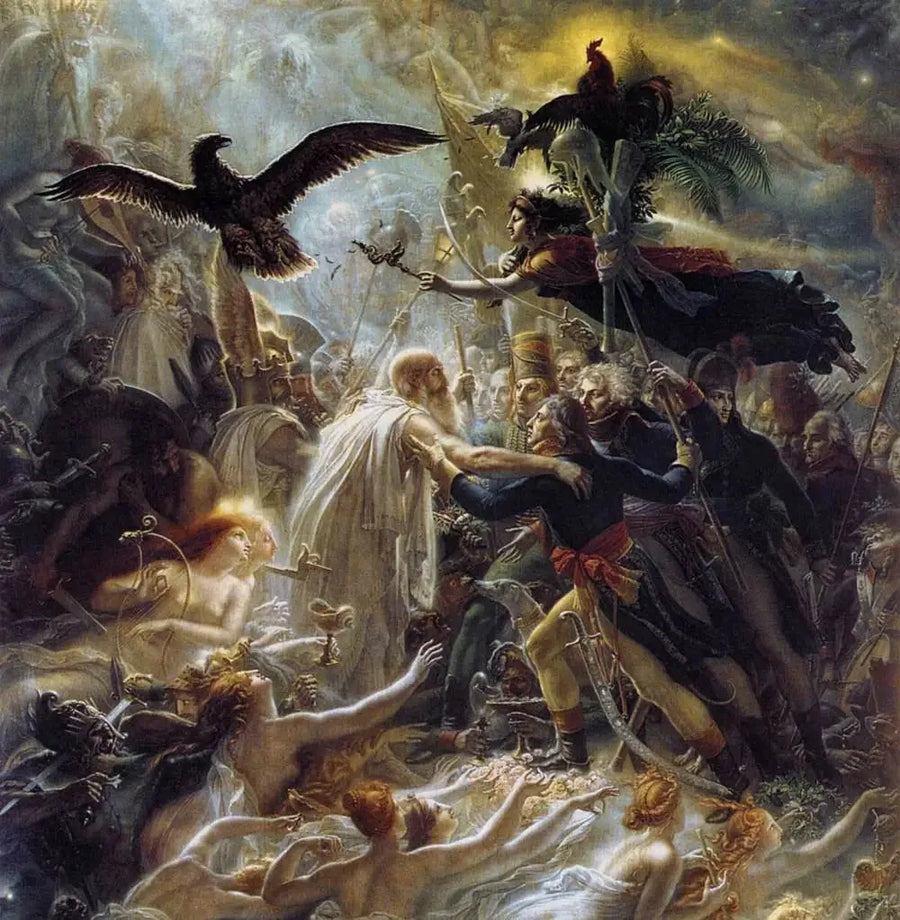 Høytid for de franske heltene som døde for fedrelandet under frihetskrigen - Anne-Louis Girodet

Source:
Apothéose des héros français morts pour la patrie pendant la guerre de la liberté - Anne-Louis Girodet