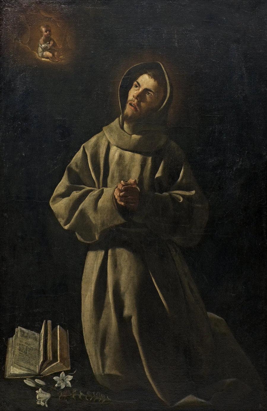 Åpenbaringen av Den Hellige Barn til Saint Antoine de Padoue - Francisco de Zurbarán