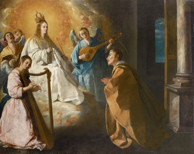 Åpenbaringen av Jomfruen ved St. Peter Nolasco - Francisco de Zurbarán