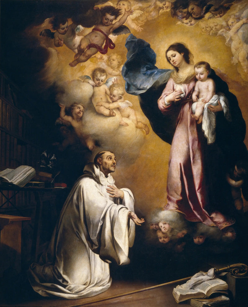 Åpenbaring av Jomfru Maria for Saint Bernard - Bartolomé Esteban Murillo

Source:
Apparition de la Vierge Marie à Saint Bernard - Bartolomé Esteban Murillo