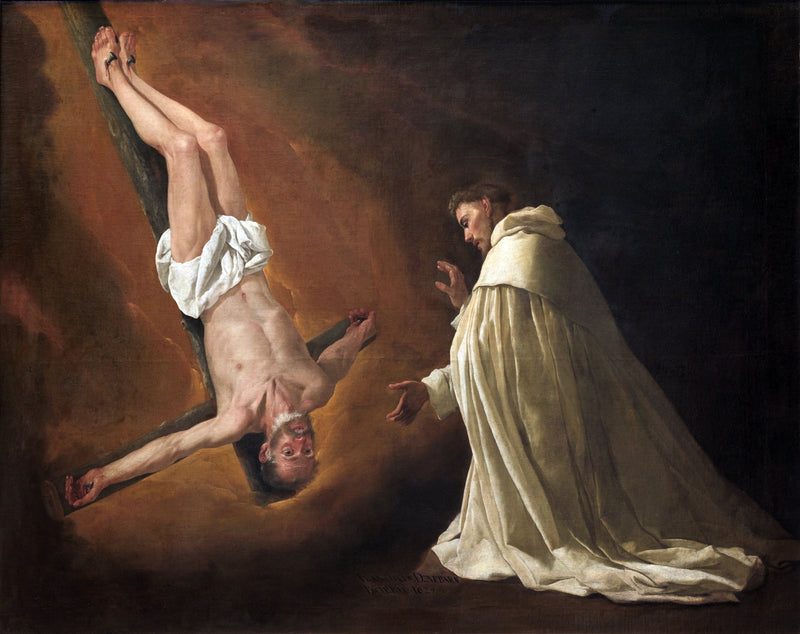 Åpenbaring av Sankt Peter ved Sankt Pierre Nolasque - Francisco de Zurbarán