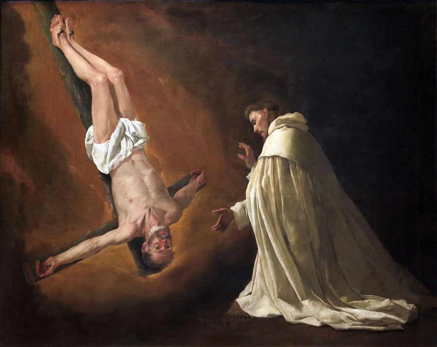 Åpenbaring av Sankt Peter ved Sankt Pierre Nolasque - Francisco de Zurbarán
