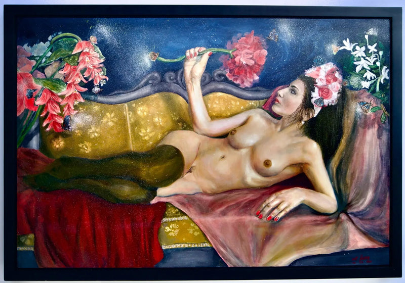 Vurdering av en Blomst | 120 x 80 cm