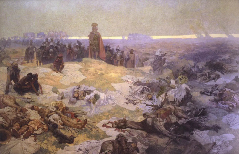 Etter slaget ved Grunwald - Alphonse Mucha