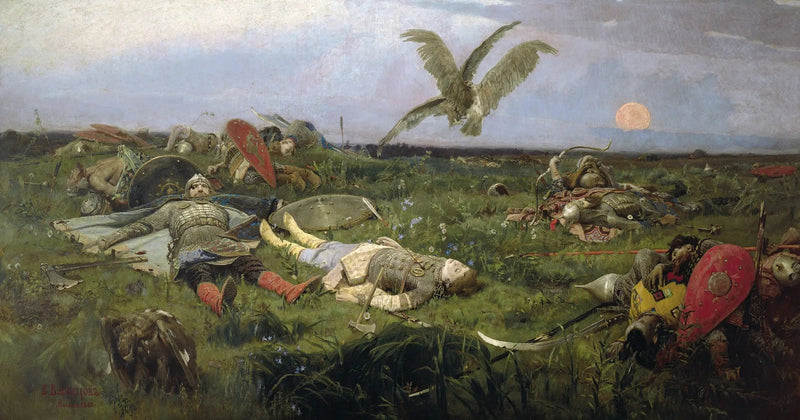 Etter slaget til prins Igor - Viktor Vasnetsov

Source:
Après la bataille du prince Igor - Viktor Vasnetsov