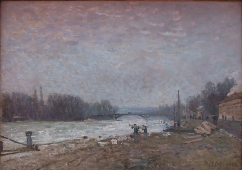Etter nederlaget, Seinen ved Suresnes-brua - Alfred Sisley