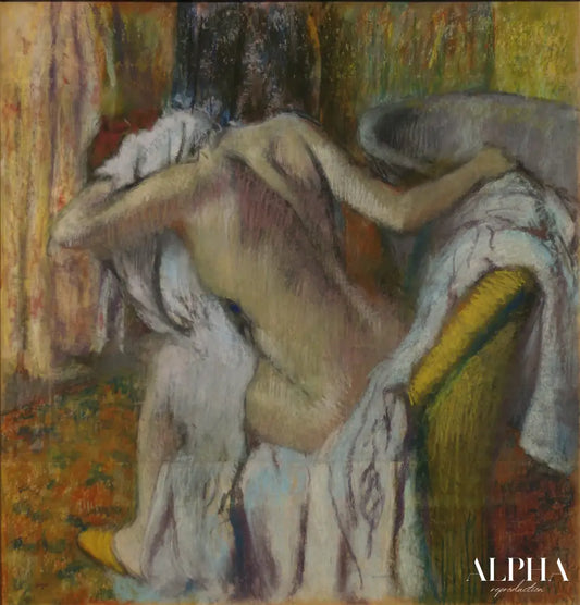 Après le bain - Edgar Degas - Reproductions de tableaux et peintures haut de gamme