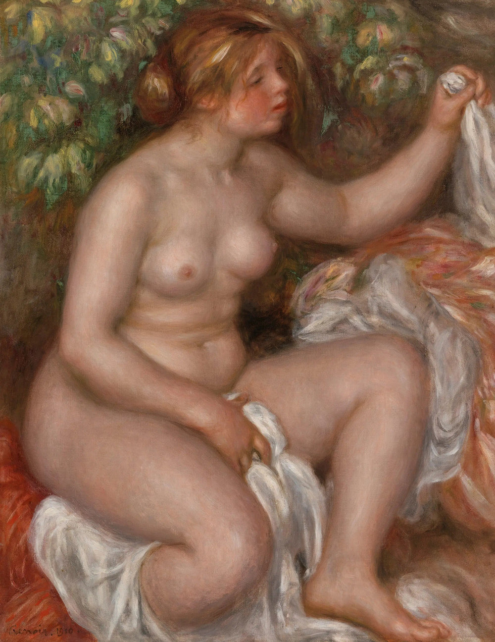 Après le bain (La Sortie du bain) - Pierre-Auguste Renoir image 1 reproduction réalisée par Alpha Reproduction