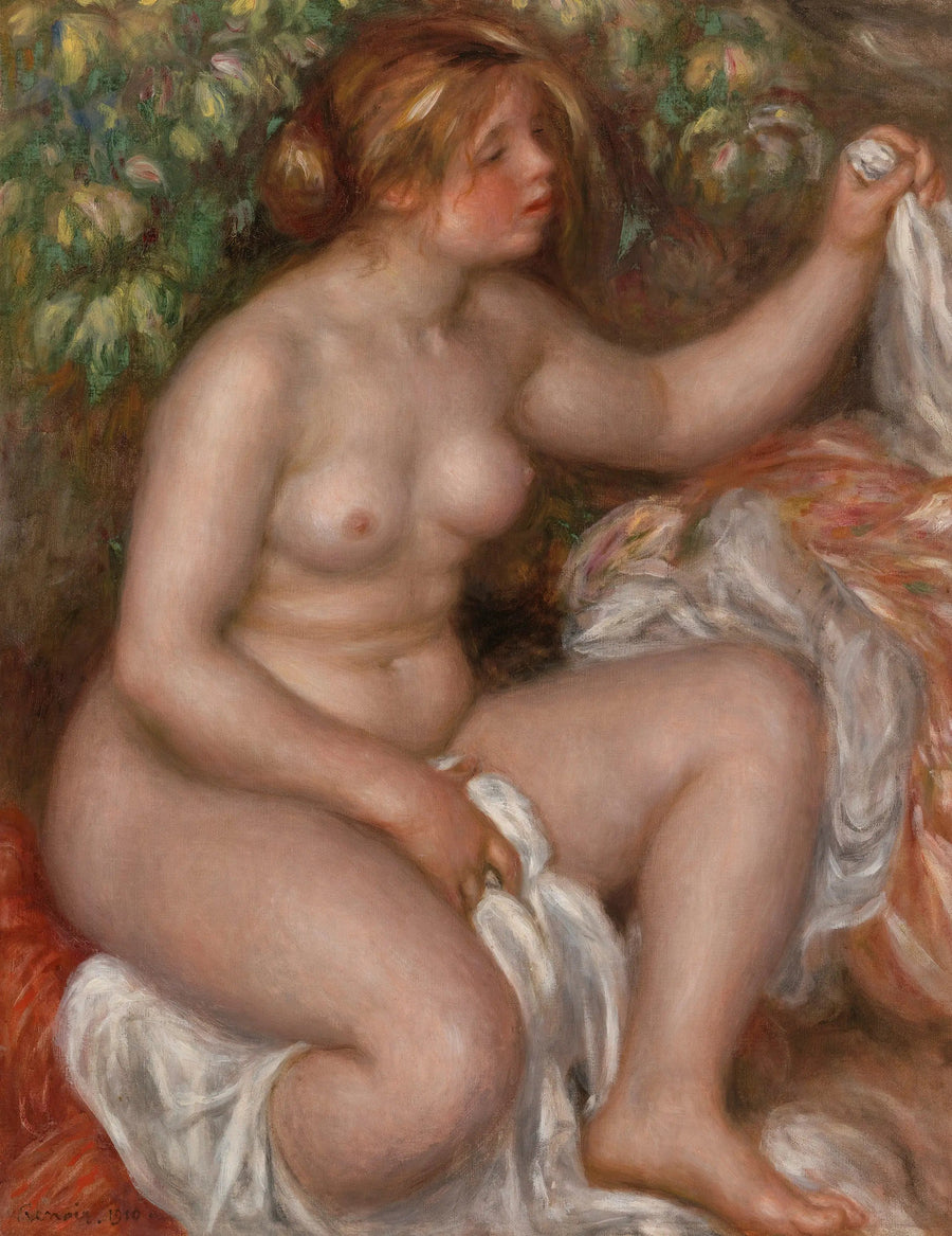 Etter badet (Utgangen av badet) - Pierre-Auguste Renoir