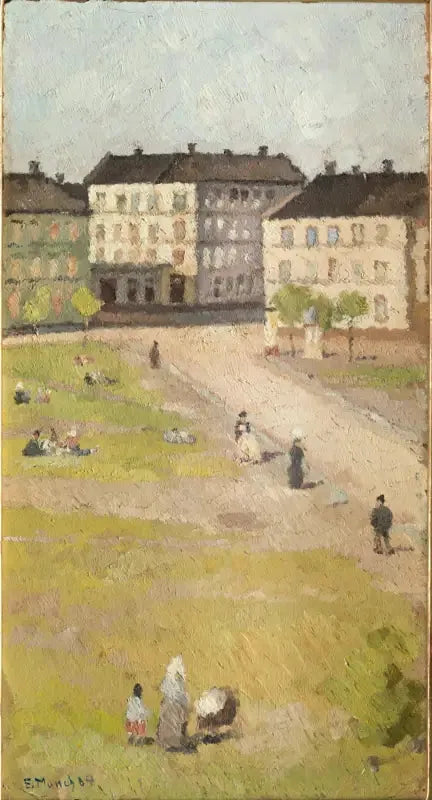 Ettermiddag på Olaf Rye-plassen - Edvard Munch