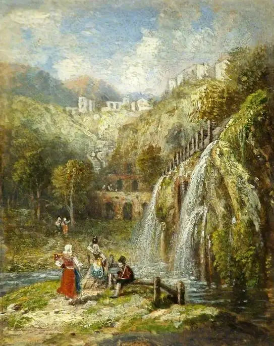 Akvedukt og fossefall nær Roma - J. M. W. Turner