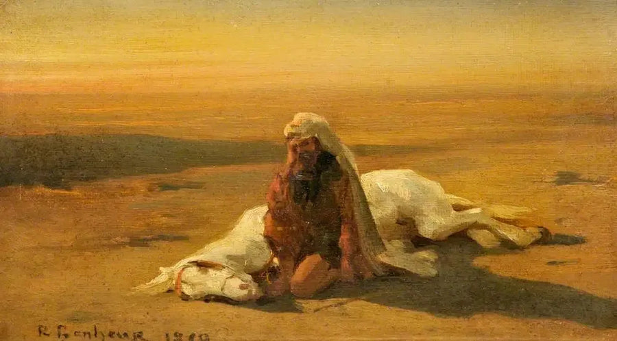 Araber og en død hest - Rosa Bonheur