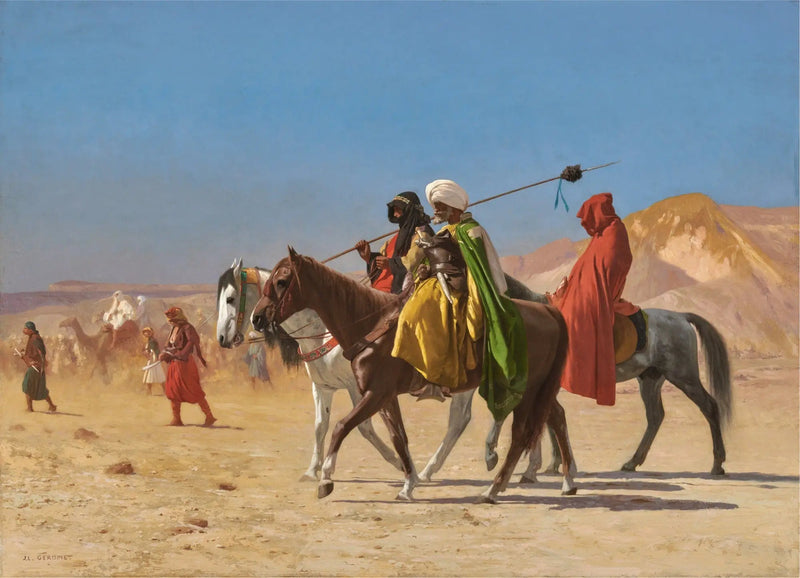 Arabere krysser ørkenen - Jean-Léon Gérôme