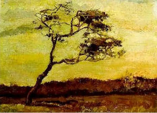 Tre pisket av vinden - Vincent van Gogh