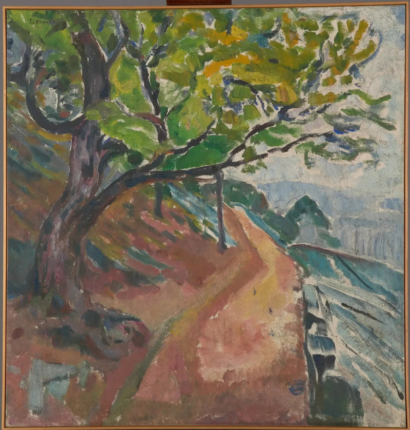 Grønn tre nær veien - Edvard Munch