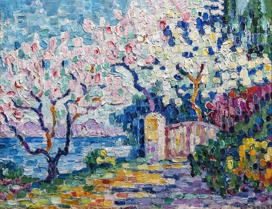 Blomstrende trær - Paul Signac