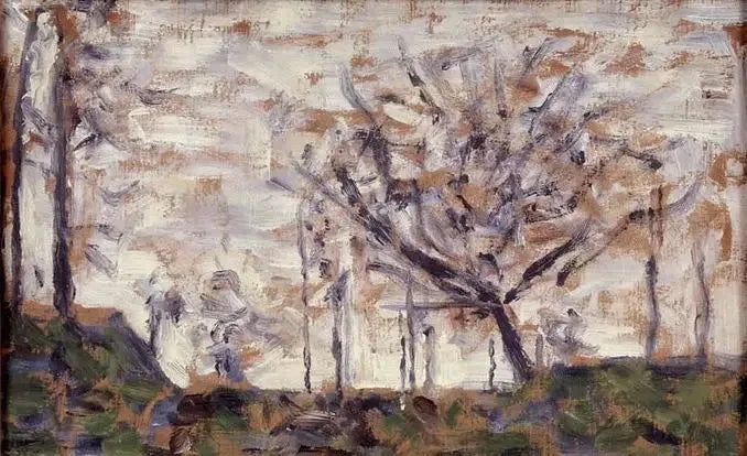 Trær, vinter - Georges Seurat