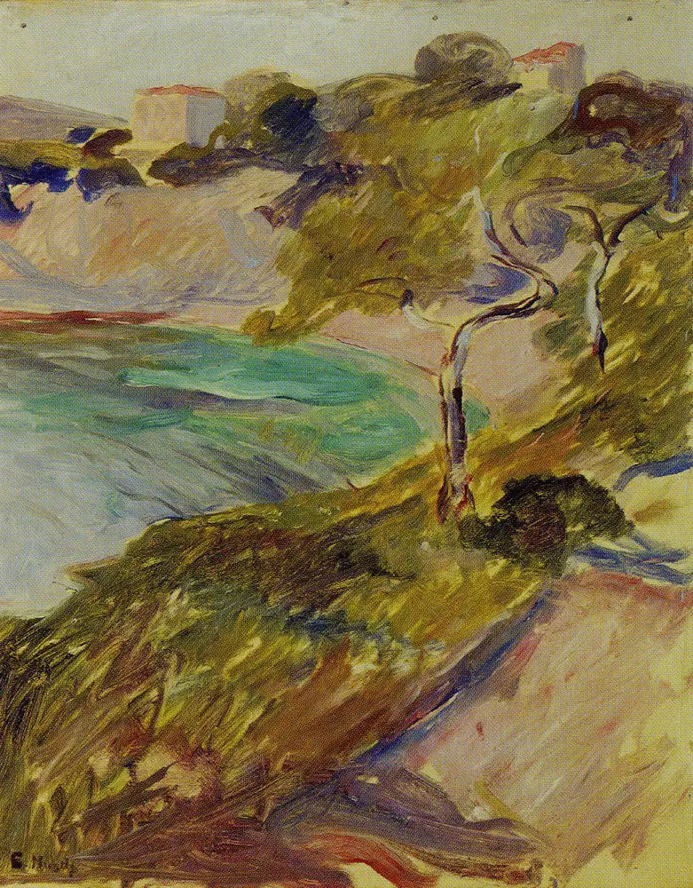 Trær nær Middelhavet - Edvard Munch